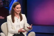 Zu Gast bei Moderatorin Sandra Maischberger: Sanna Marin (ehemalige finnische Ministerpräsidentin). Zu Gast bei Moderatorin Sandra Maischberger: Sanna Marin (ehemalige finnische Ministerpräsidentin).