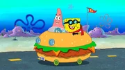 SpongeBob und Patrick begeben sich auf ein haarsträubendes Abenteuer. SpongeBob und Patrick begeben sich auf ein haarsträubendes Abenteuer.
