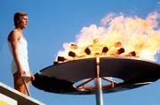 Der westdeutsche 1500m-Juniorenmeister G&uuml;nter Zahn (BRD) hat w&auml;hrend der Er&ouml;ffnungszeremonie der Olympischen Spiele in M&uuml;nchen das Olympische Feuer entz&uuml;ndet.