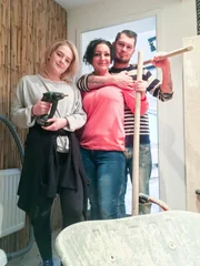 V.l.: Gina, Sandra und Andcej