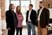 Die Rosenheim-Cops ermitteln. v.l. Walter Galke (Andreas Wimberger), Heidi Galke (Romana Pollak), Christian Lind (Tom Mikulla), Anton Stadler (Dieter Fischer).