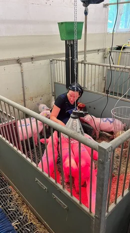 Dr. Sandra D&uuml;pjan, Verhaltensforscherin, FNB in Dummerstorf.