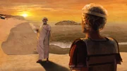 Ein computergeneriertes Bild zeigt Alexander den Gro&szlig;en, wie er Homer im Traum sieht. Arch&auml;ologen erforschen Leben und Tod in &Auml;gyptens verlorener Megastadt Alexandria und entdecken den Zusammensto&szlig; zweier Superm&auml;chte der antiken Welt.