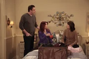 Marshall (Jason Segel, l.) und Lily (Alyson Hannigan, M.) machen Robin (Cobie Smulders, r.) mit einem Leben in einem Vorort von New York bekannt, was Robin mehr als nur schockiert ...