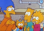 Aus Angst vor einem Atomkrieg haben sich die Simpsons im Keller versteckt.