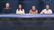 Die Kandidaten (v.l.n.r. am Panel):  Johannes Strate, Anja Kohl, Felix Lobrecht, Dirk Steffens; ARD/NDR  GEFRAGT - GEJAGT, "Quiz-Marathon mit Alexander Bommes", am Samstag (07.09.24) um 20:15 Uhr im ERSTEN. Die Kandidaten (v.l.n.r. am Panel):  Johannes Strate, Anja Kohl, Felix Lobrecht, Dirk Steffens &copy; NDR/Uwe Ernst, honorarfrei - Verwendung gem&auml;&szlig; der AGB im engen inhaltlichen, redaktionellen Zusammenhang mit genannter NDR-Sendung und bei Nennung "Bild: NDR/Uwe Ernst" (S2). NDR Presse und Information/Fotoredaktion, Tel: 040/4156-2333 oder -2305, pressefoto@ndr.de