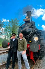 Tobias Kämmerer mit Lothar Huber, Vereinsvorsitzender der Rhön-Zügle e.V.. Tobias Kämmerer mit Lothar Huber, Vereinsvorsitzender der Rhön-Zügle e.V..
