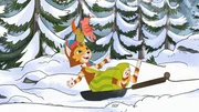 Weil sein Holzschlitten kaputt ist, rutscht Findus mit einer Metallpfanne durch den Schnee. Klappt prima, macht nur leider einen sehr kalten Po. Weil sein Holzschlitten kaputt ist, rutscht Findus mit einer Metallpfanne durch den Schnee. Klappt prima, macht nur leider einen sehr kalten Po.