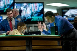 Denzel Washington and John Turturro in Columbia Pictures&rsquo; action thriller THE TAKING OF  PELHAM 123, also starring John Travolta.