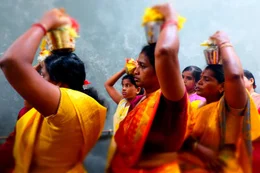 Hindu-Fest im Sri Navasakthi Vinayagar Temple, Mah&eacute;.