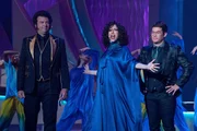 l-r: Danny McBride als Jesse Gemstone, Edi Patterson als Judy Gemstone, Adam Devine als Kelvin Gemstone