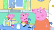 v.li.: George Pig, Peppa Pig, Mummy Pig