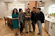 Nate and Jeremiah are in the newly renovated kitchen with Jean and Shawn McCabe, along with their daughter Megan McCabe and her son Fynix. Nate and Jeremiah are in the newly renovated kitchen with Jean and Shawn McCabe, along with their daughter Megan McCabe and her son Fynix.