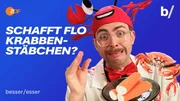 Schafft Flo Krabben-Stäbchen? Schafft Flo Krabben-Stäbchen?