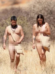 Michael and Jaclin walking.