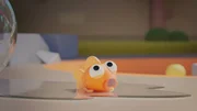 Oh je! Goldies Goldfischglas ist kaputt! Jetzt sitzt sie auf dem Trockenen!
