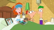 "Disneys Phineas und Ferb", "Alles Gute, Mom! / Die Reise zum Mittelpunkt von Candace." Candace will ihrer Mutter zum Geburtstag das tollste Geschenk machen, das sie sich vorstellen kann. Leider sind ihr Phineas und Ferb immer einen Schritt voraus. Als auch noch Dr. Doofenschmirtz ihre Pl&auml;ne durchkreuzt, hat Candace die Nase endg&uuml;ltig voll.