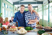 Jamie Oliver (l.), Jimmy Doherty.