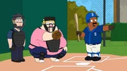 Kendra Krinklesac (m.), Cleveland Brown (r.)