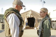 Gibbs (Mark Harmon, left) and Bishop (Emily Wickersham, right) travel to Afghanistan after the murder of a Marine in D.C. is linked to a terror group holding another Marine hostage overseas.
