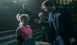 (v.l.n.r.) Harley Quinn (Margot Robbie); Victor Zsasz (Chris Messina); Black Mask (Ewan McGregor)