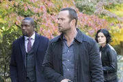 v.li.: Edgar Reade (Rob Brown), Kurt Weller (Sullivan Stapleton), Jane Doe (Jaimie Alexander).