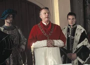 Der Kardinal: Sam Neill als Kardinal Thomas Wolsey (m.), Jonathan Rhys Meyers als K&ouml;nig Heinrich VIII. (r.)