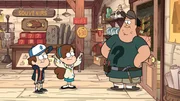 L-R: Dipper, Mabel, Soos