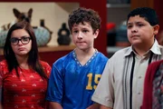 v.li.: Alex Dunphy (Ariel Winter), Luke Dunphy (Nolan Gould), Manny Delgado (Rico Rodriguez).