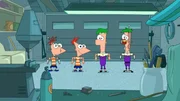 L-R: Phineas und Ferb