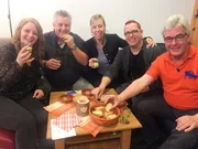 V.l.: Ines, Joachim, Sabrina, Steffen und Gastgeber Thomas