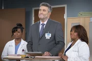 Grey's Anatomy Staffel 21 Folge 14 Von sich selbst &uuml;berzeugter Starchirurg: Alexis Floyd als Dr. Simone Griffith, Crai Bierko als Dr. Joseph Chase, Chandra Wilson als Dr. Miranda Bailey