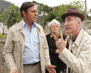 Erich Priebke (played by Guil Silveira) becomes agitated.