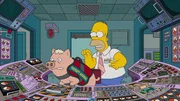 Homer (r.) wird von Marge gezwungen, ein neues Zuhause f&uuml;r das Familienschwein zu finden, dabei sind die beiden doch ein unschlagbares Team ...