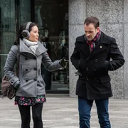 Sherlock (Jonny Lee Miller) tries to teach Joan (Lucy Liu) his deductive skills by sending her to a suspicious dry cleaning establishment. Sherlock (Jonny Lee Miller) tries to teach Joan (Lucy Liu) his deductive skills by sending her to a suspicious dry cleaning establishment.