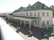 Der Desert-Express im Bahnhof Windhoek.