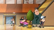 L-R: Mabel, Soos, Dipper