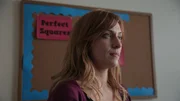 Actress Melissa Sutkowski (Clare) in classroom