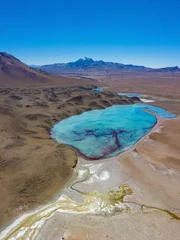 Die Laguna Celeste auf der Altiplano-Hochebene in Bolivien.
