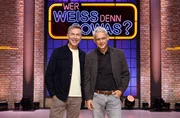 Die Kandidaten dieser Sendung: Der Journalist und Fernsehmoderator, Dirk Steffens (l.) und der Astronom Heino Falcke (r.).