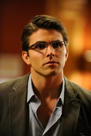 PSYCH -- "The Amazing Psych-Man and Tap Man, Issue #2" Episode 603 -- Pictured: Sage Brocklebank as McNab -- Photo by: Alan Zenuk/USA Network PSYCH -- "The Amazing Psych-Man and Tap Man, Issue #2" Episode 603 -- Pictured: Sage Brocklebank as McNab -- Photo by: Alan Zenuk/USA Network