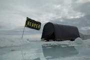 The Reaper Trailer and flag.