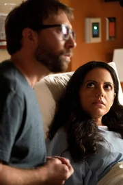 L-R: Javier Maldonado (Alex Plank) and Lana Moore (Vered Blonstein). L-R: Javier Maldonado (Alex Plank) and Lana Moore (Vered Blonstein).