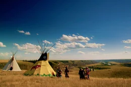 Das Stammesgebiet der Blackfoot war gut 160.000 Quadratkilometer gro&szlig;. Heute leben sie in drei kleinen Reservaten.