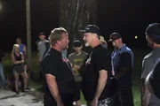 The Reaper and Doc having a disagreement on race night. The Reaper and Doc having a disagreement on race night.