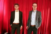 Diesmal zu Gast bei Campus Talks, von links: Prof. Matthias Kalkuhl und Prof. Michael Homberg.