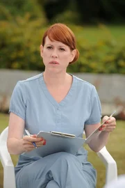 PSYCH -- Episode 605 "Shawn Interrupted" -- Pictured: Molly Mingwald as Nurse McElroy