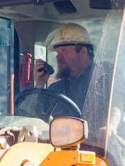 Nathan Clark on Comms in the excavator Nathan Clark on Comms in the excavator