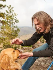 Dr. Jeff Young and his dog Fred as seen on Dr. Jeff: Rocky Mountain Vet.