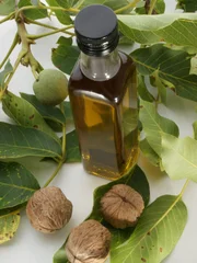 walnut oil in a bottle
